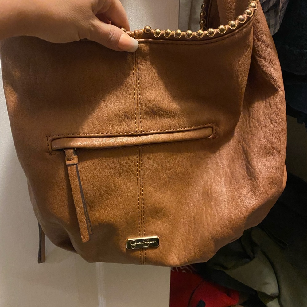 Jessica Simpson brown hobo. With side zipper pocket.